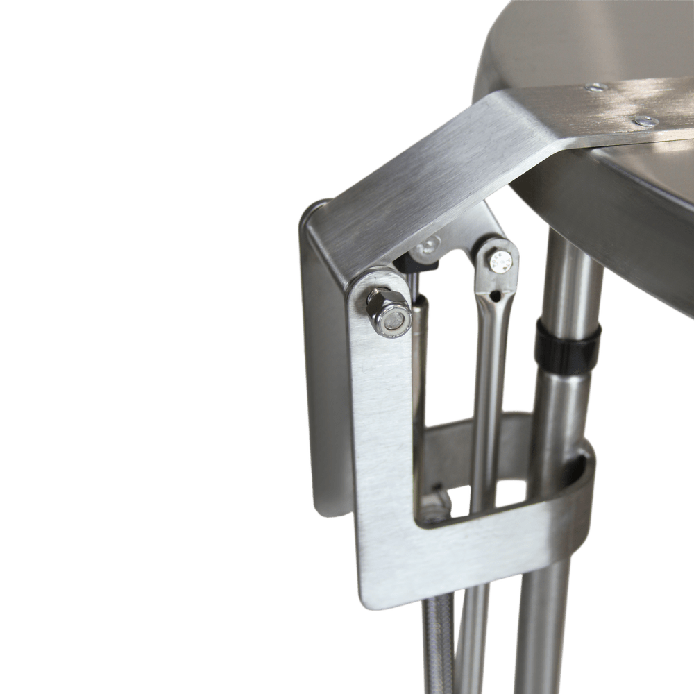 Covered or Uncovered Round Chrome Hamper (18